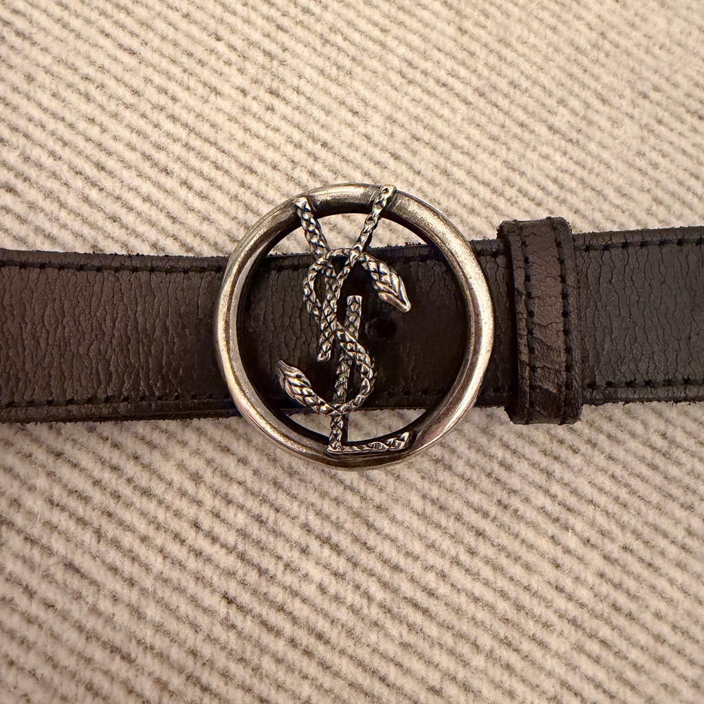 Saint Laurent Logo Belt